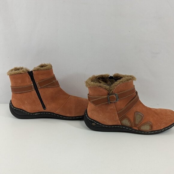 Josef Siebel Faux  Fur Lined Leather Boots Size 8 - Picture 5 of 12